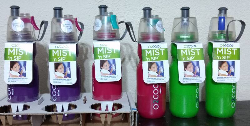 lot 101 image: O2COOL MIST n SIP Dinking Bottle.
