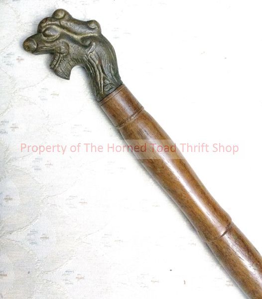 lot 121 image: Vintage Asian Dragon Swagger Stick