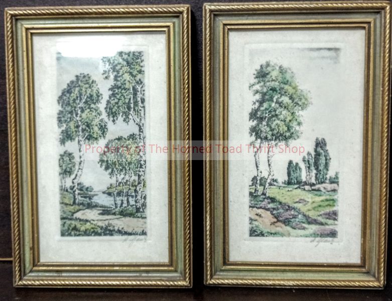 lot 123 image: 2 Vintage Signed Prints
