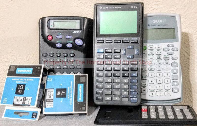 lot 135 image: Label Maker and Calculators