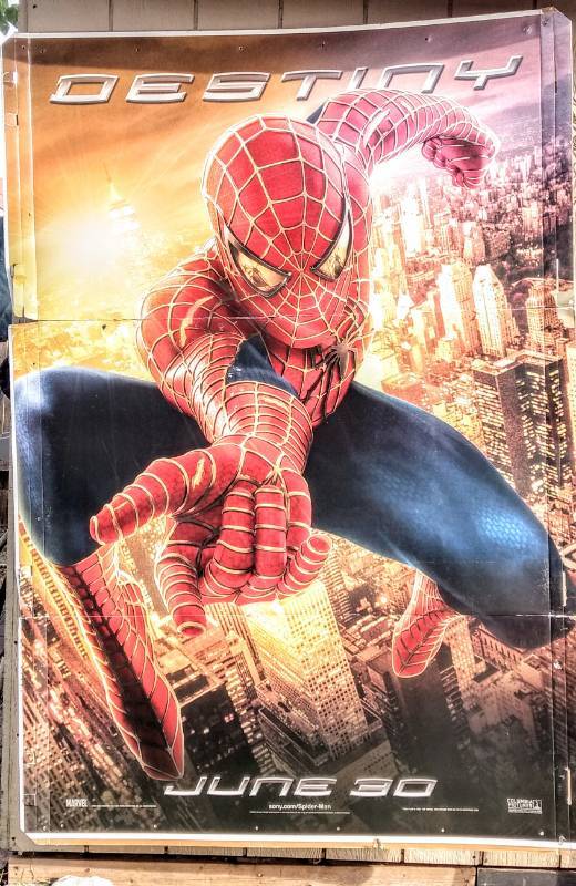 lot 151 image: Wow (2) Awesome EXTRA LARGE Spider-Man Promotional Movie Posters