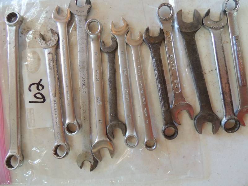 lot 62 image: Open end boxed in wrenches  x13