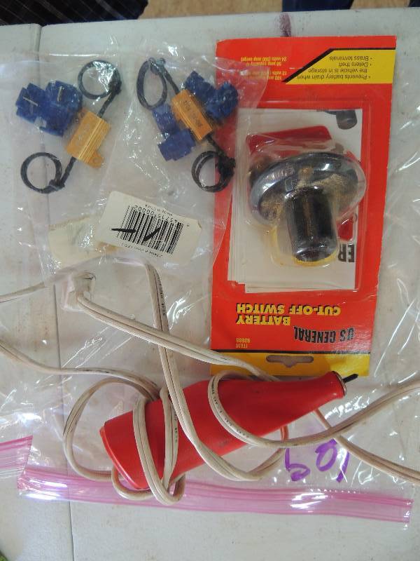 lot 69 image: Battery cut off switch, Etcker OHM LED