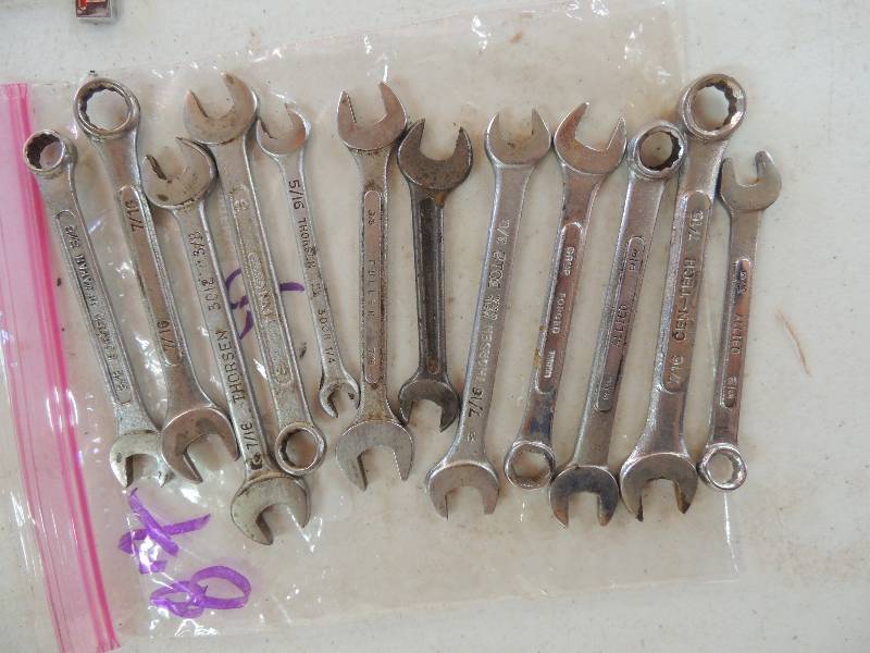 lot 87 image: Open end boxed in wrenches  x 12
