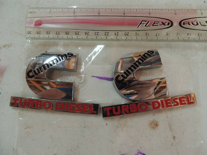 lot 88 image: Cummings Turbo Diesel Labels x 2
