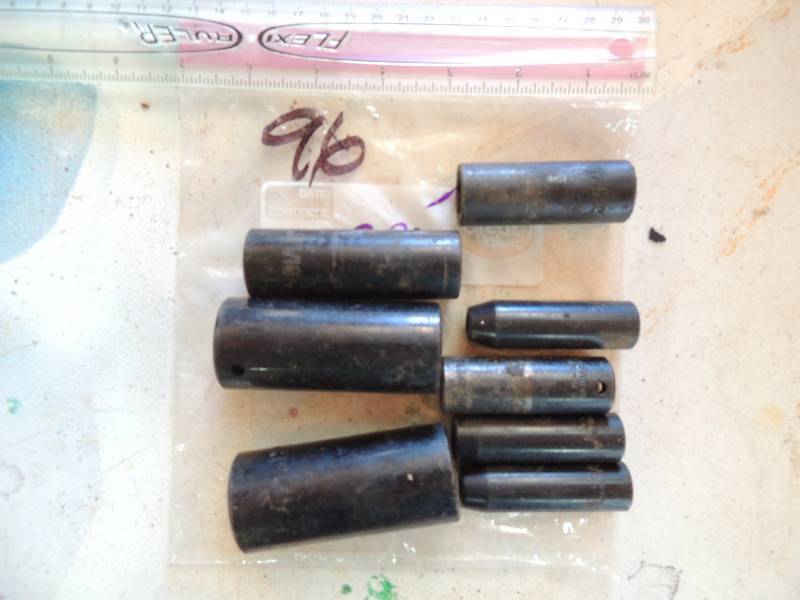 lot 96 image: Pneumatic socket set 8 total - 12 drive -1116,  1516, 1  38 drive - 38, 916. 716. 516, 58