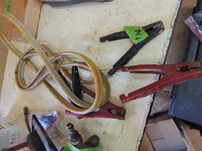 lot 114 image: Battery  JUMPER CABLES