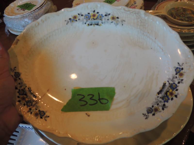 lot 336 image: 3 oval platter