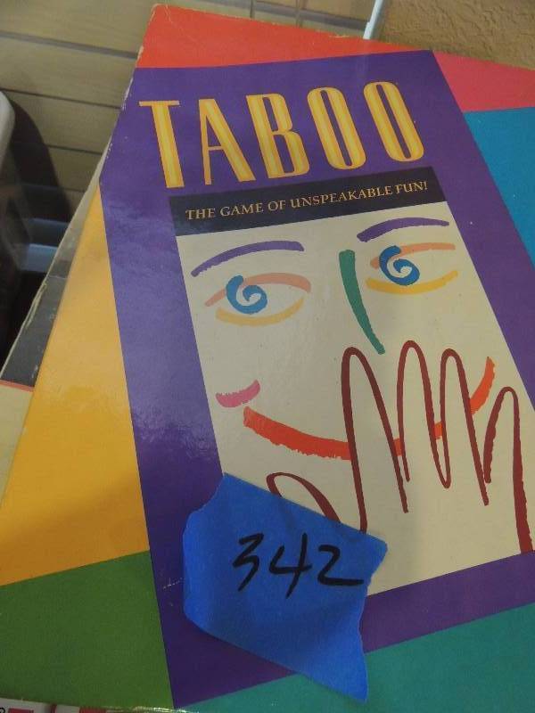 lot 342 image: Games- Taboo, Candy land etc.
