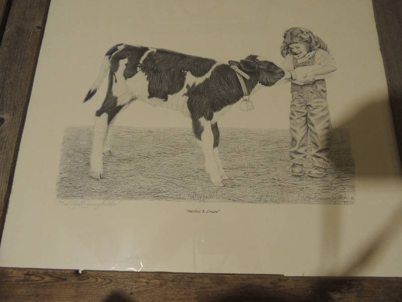 lot 400 image: 3 picture- Peaches and Cream, 544 of 1000,  Cowboy Christmas and ALL  Turned Around  - ALL BY  by Paul Cameron Smith