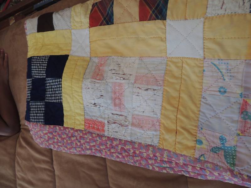 lot 438 image: 2 handmade quilts great condition