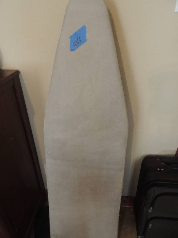 lot 455 image: Ironing board and bathroom scale