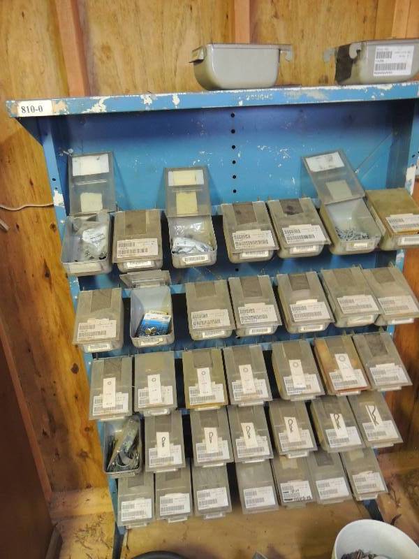 lot 154 image: Storage shelf for nuts, bolts and screws (included)