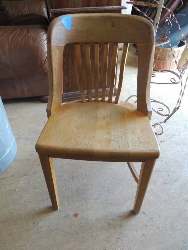 lot 371 image: WOODEN CHAIR