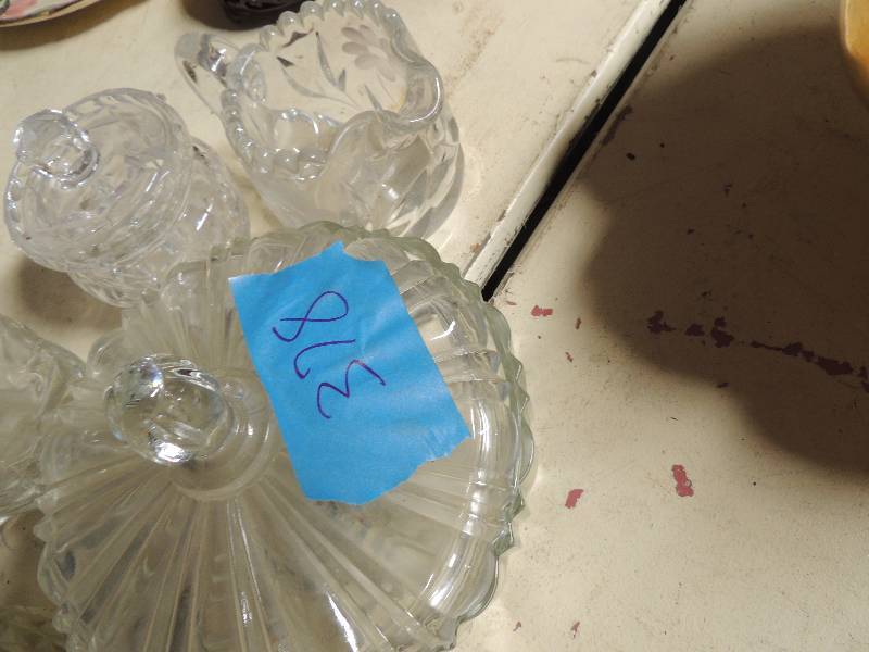 lot 378 image: candy bowl sugarcreamer