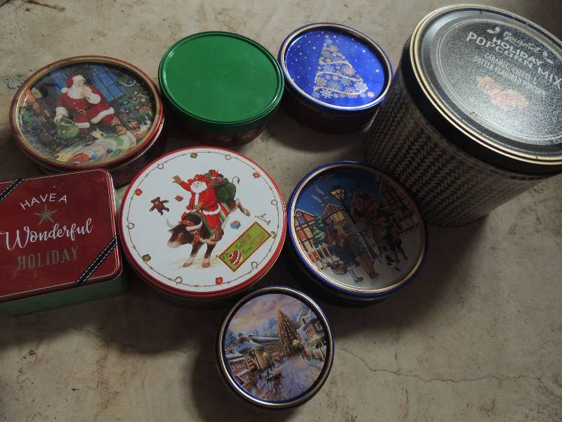 lot 54 image: Various tin containers