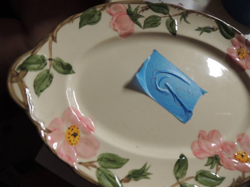 lot 393 image: FRANCISCAN  DUSTY ROSE PLATTER