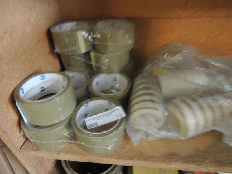 lot 72 image: Multiple rolls of clear tape