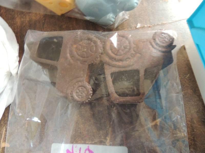 lot 416 image: 2 metal farm trucks