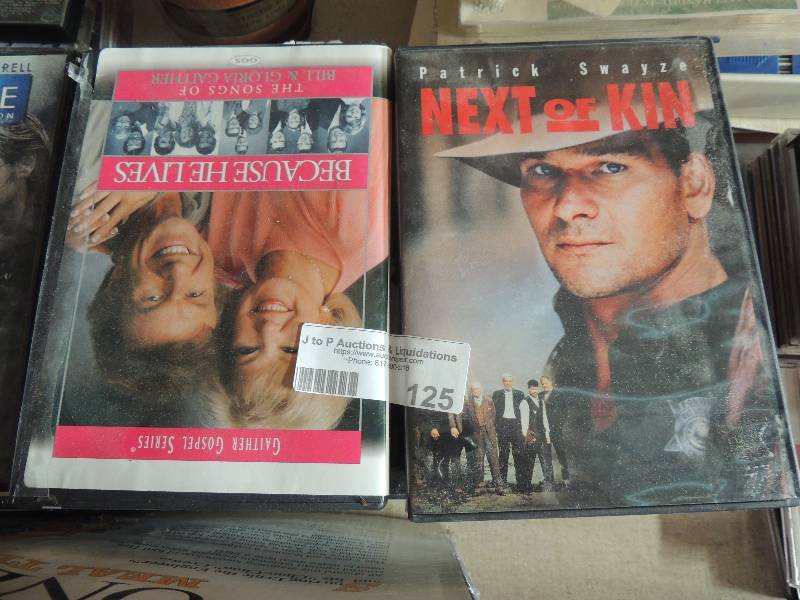 lot 125 image: DVDs- Gaither, Eagles and more