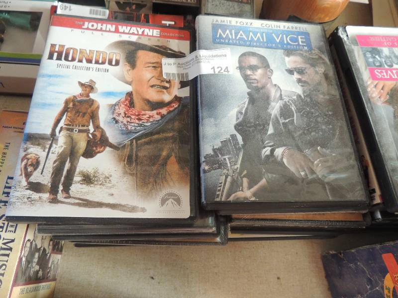 lot 124 image: DVDS - Miami vice,  Hondo   QTY 20