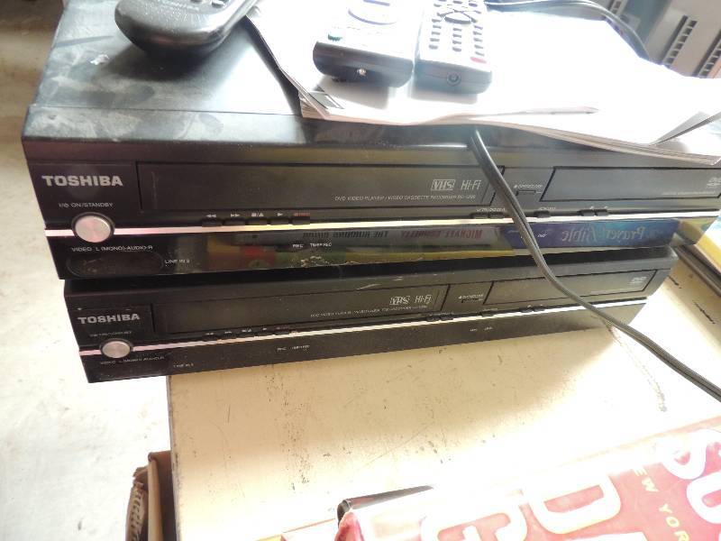 lot 139 image: Toshiba DVD and VCR with remotes x 2 untested,