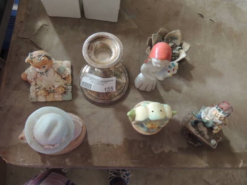lot 155 image: vintage ice cream scoop and man & horse figurine