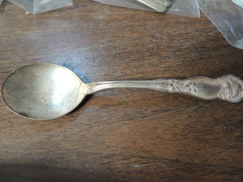 lot 509 image: Silverware-  Rogers and Sons 1848  SOUP SPOONS Qty.6