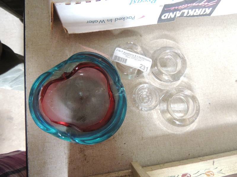 lot 231 image: coasters and ashtray