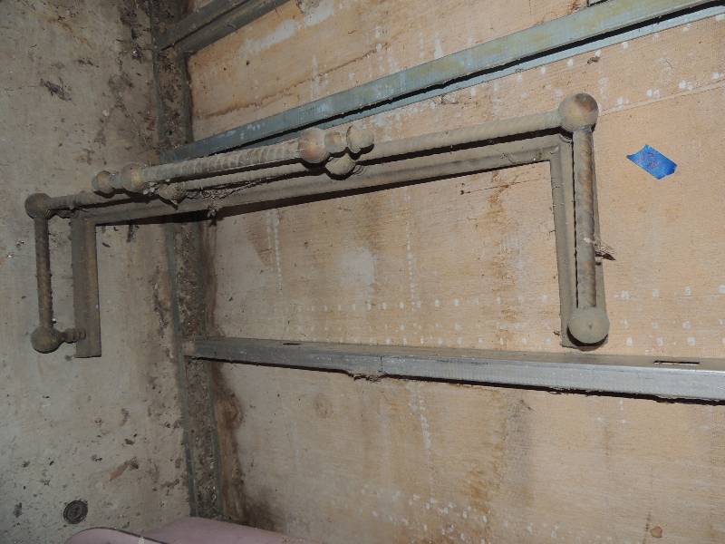 lot 591 image: Metal fire place mantel