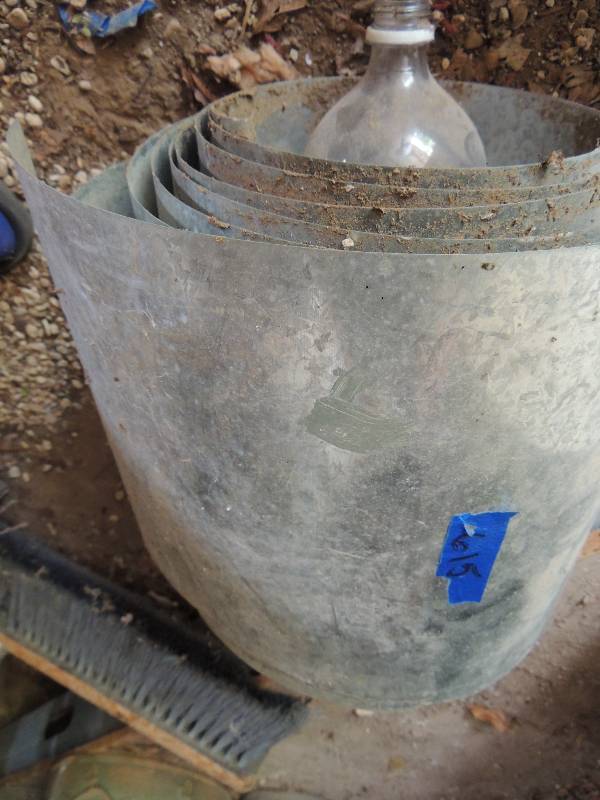 lot 615 image: roll of metal sheeting