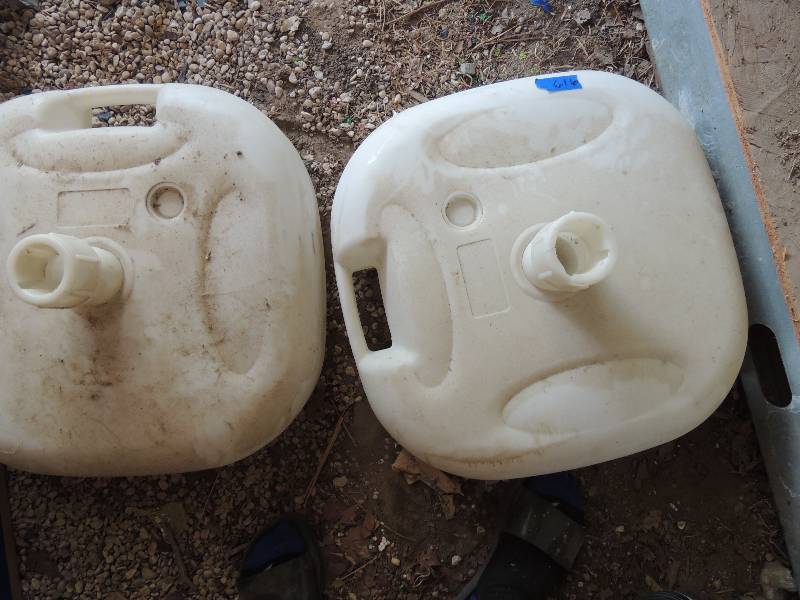 lot 616 image: Patio Umbrella stands x 2