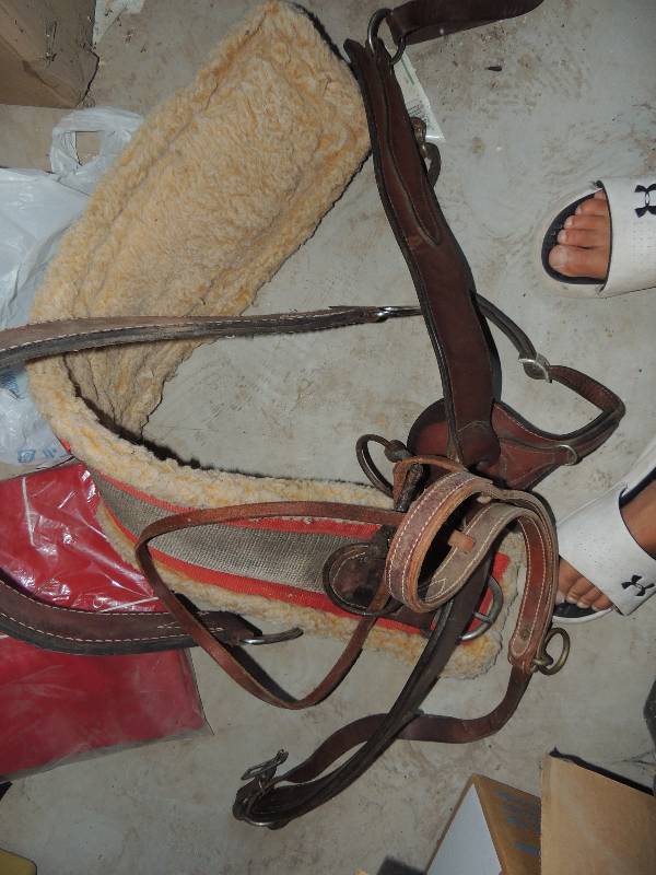 lot 655 image: saddle belt straps