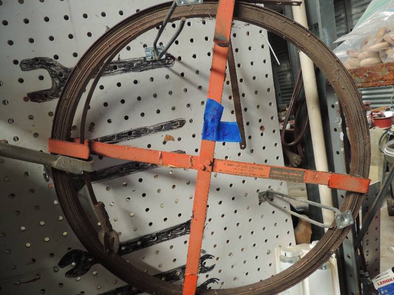 lot 697 image: FLAT STEEL SEWER SNAKE