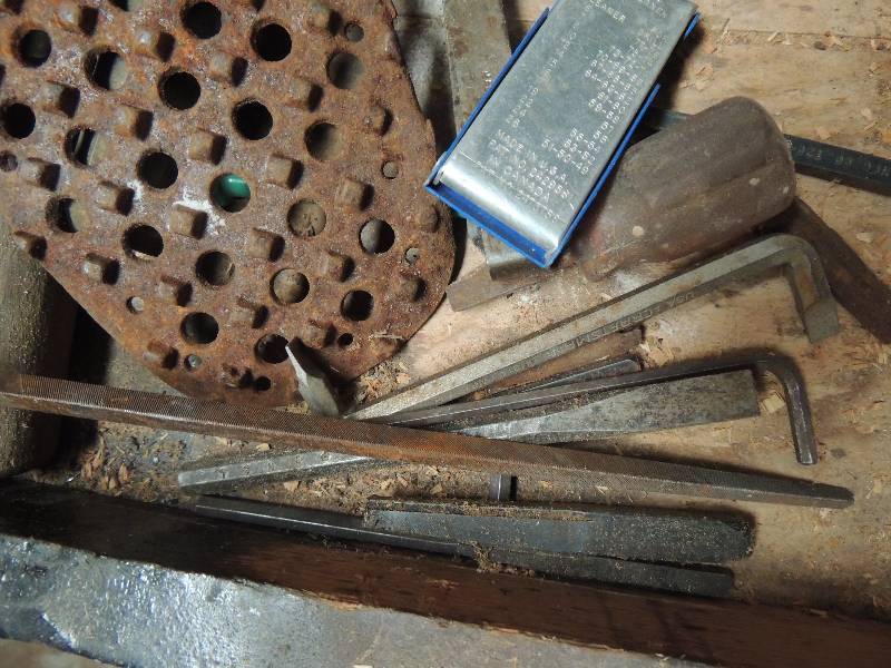 lot 707 image: Spool of electric fenching, files gage, metco torch