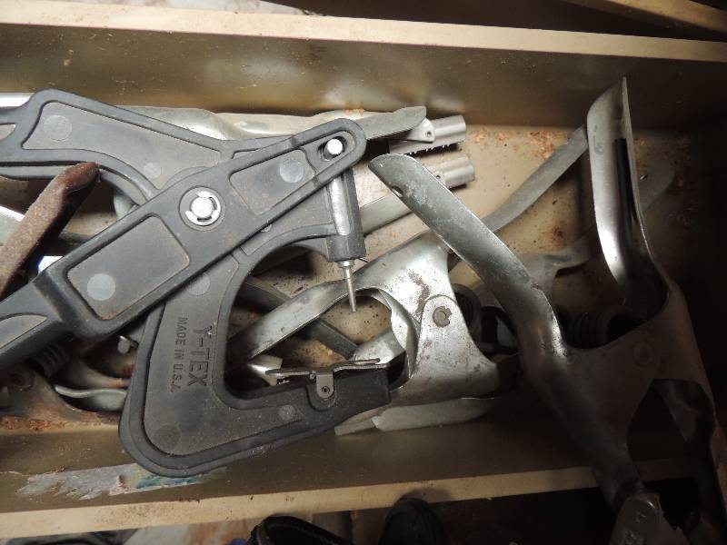 lot 710 image: Qty. 7 large clamps