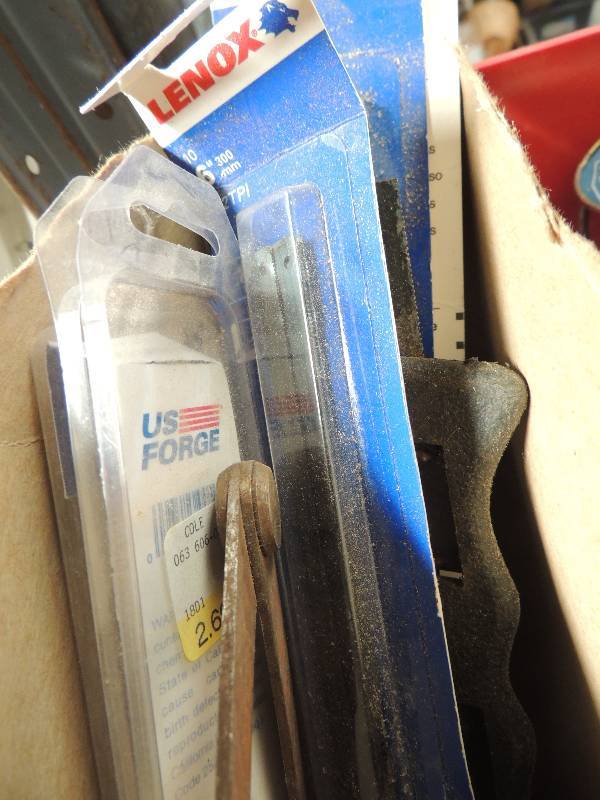 lot 718 image: SOLDER, copper Wire,  flex tape,  Lenox 6 inch saw blades and MORE