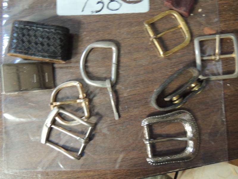 lot 738 image: Various belt buckels