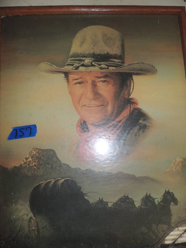 lot 757 image: John Wayne Stage Coach 17x21