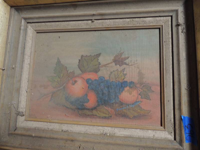 lot 763 image: Acrylic photo painting 26x16 by spenser and 16x20 no artist