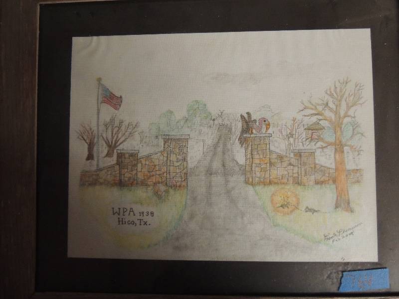 lot 764 image: WPA 1938 Hico Texas done 2009  photo
