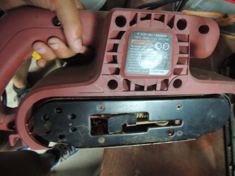 lot 10 image: Chicago electric power too belt sander 321 inch