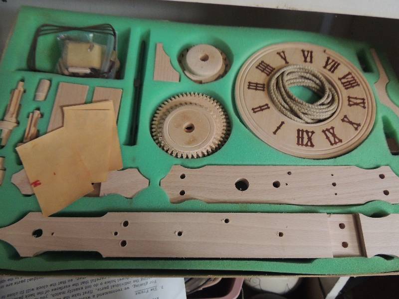 lot 44 image: Brand new wooden clock kit