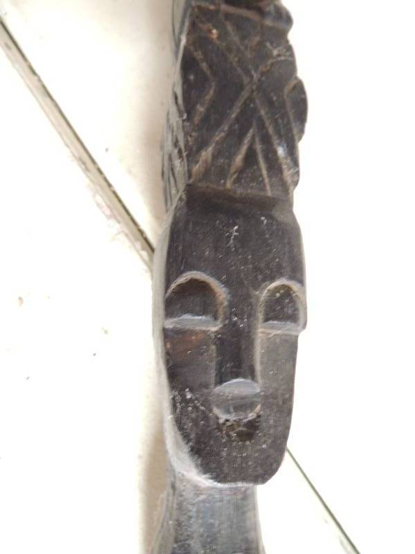 lot 580 image: Carved African  ART  & MASKS  - QTY 4