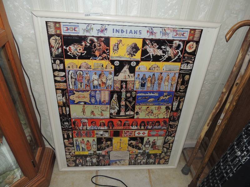 lot 53 image: Large pictures Indians of north America Seminole Navajohohan, barkwigman and many more