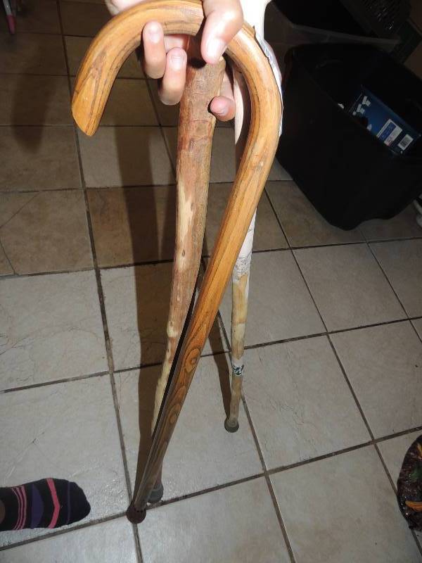 lot 55 image: 3 handmade walking canes 2012