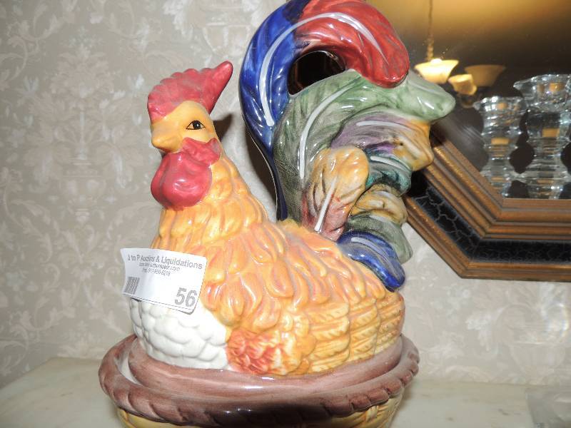lot 56 image: Rooster cookie jar