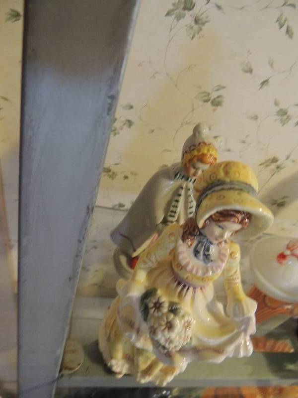 lot 111 image: 2 lady figurines
