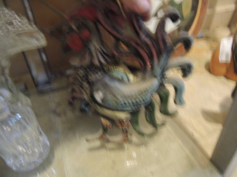 lot 136 image: 2 porcelain kitchen roosters