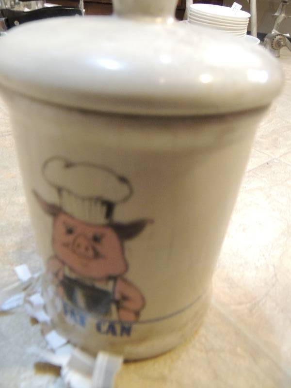 lot 185 image: Band wagon cannisters  x 2 one with lid